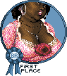 I did this one for Blue's dress generator contest and her palette contest. This is the award I received for the dress generator contest. I LOVED this contest.. as you can probably tell by the amount of work I put into this doll. *blush* 
